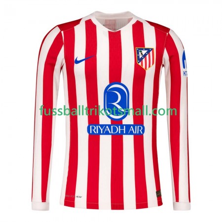 Fußballtrikots Atlético Madrid 2025-2026 Langarm Heimtrikotsatz kaufen